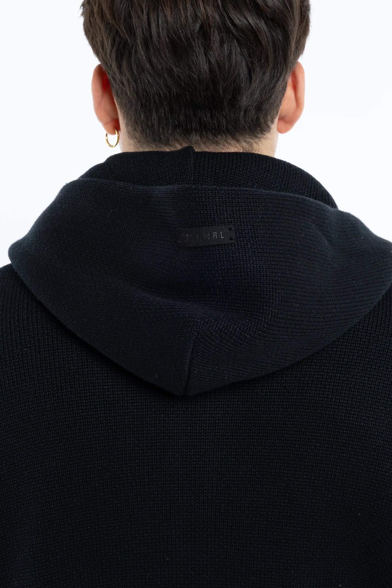 Maglione cappuccio con zip oversize Eternal Atelier