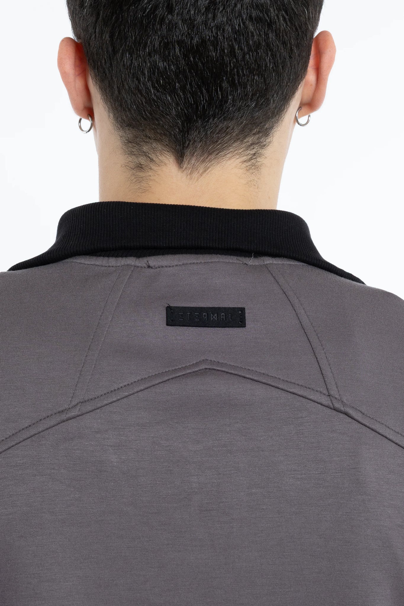 Felpa Scuba con collo costina oversize Eternal Atelier