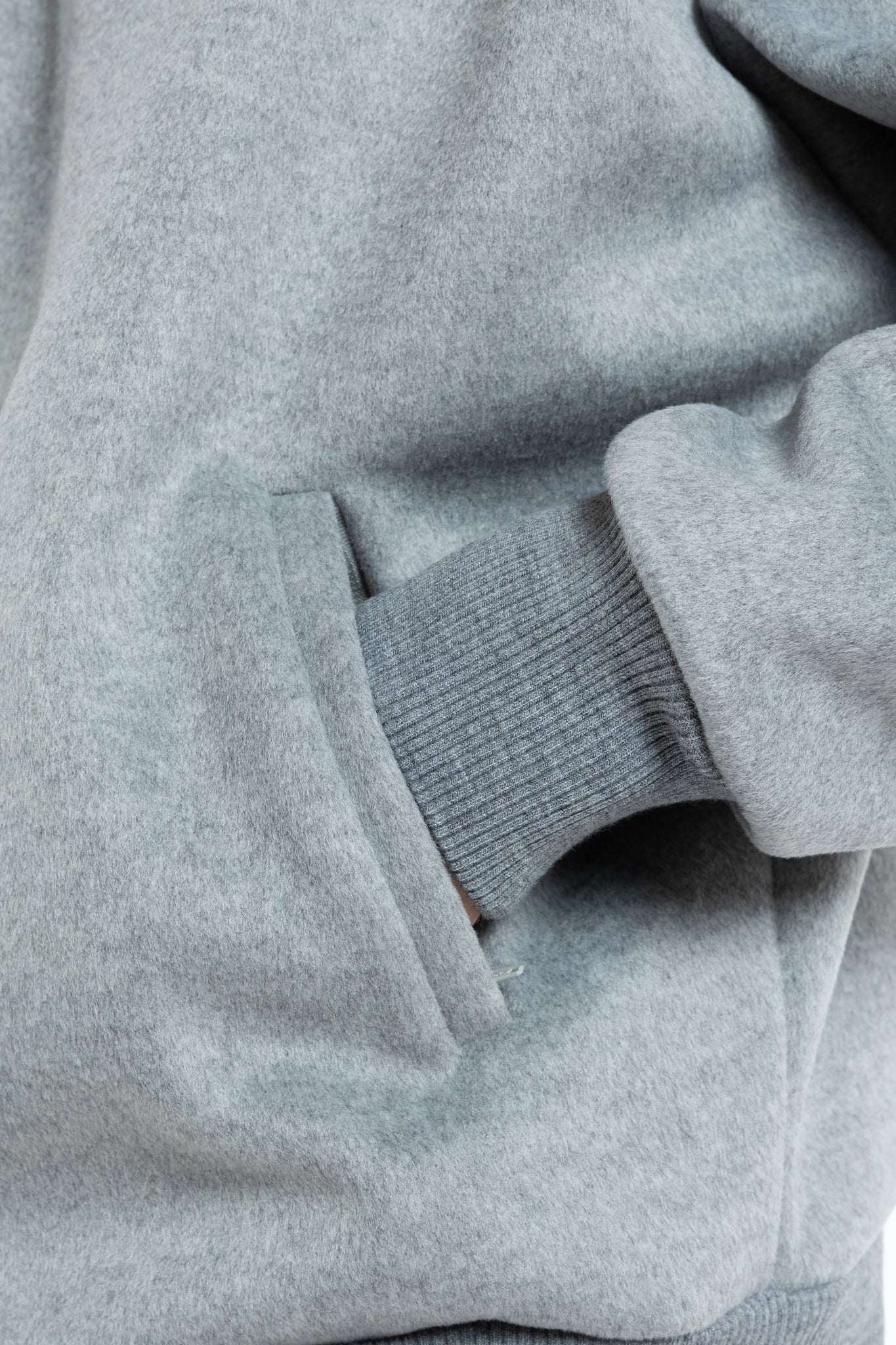 Felpa in lana con zip oversize Eternal Atelier