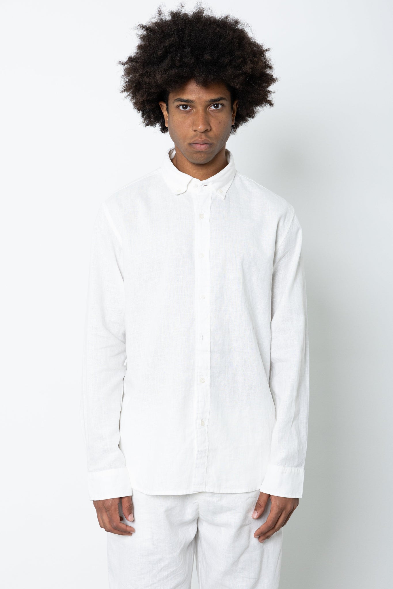 Camicia manica lunga in lino