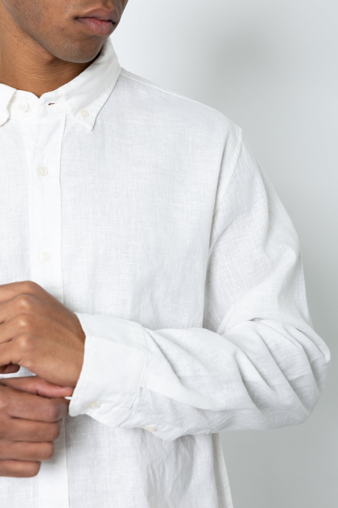 Camicia manica lunga in lino