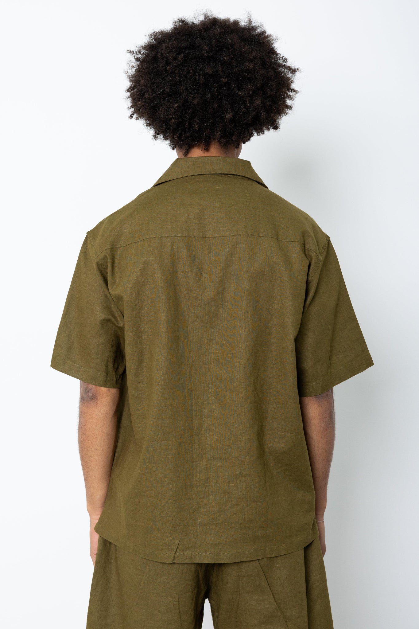 Camicia manica corta in lino