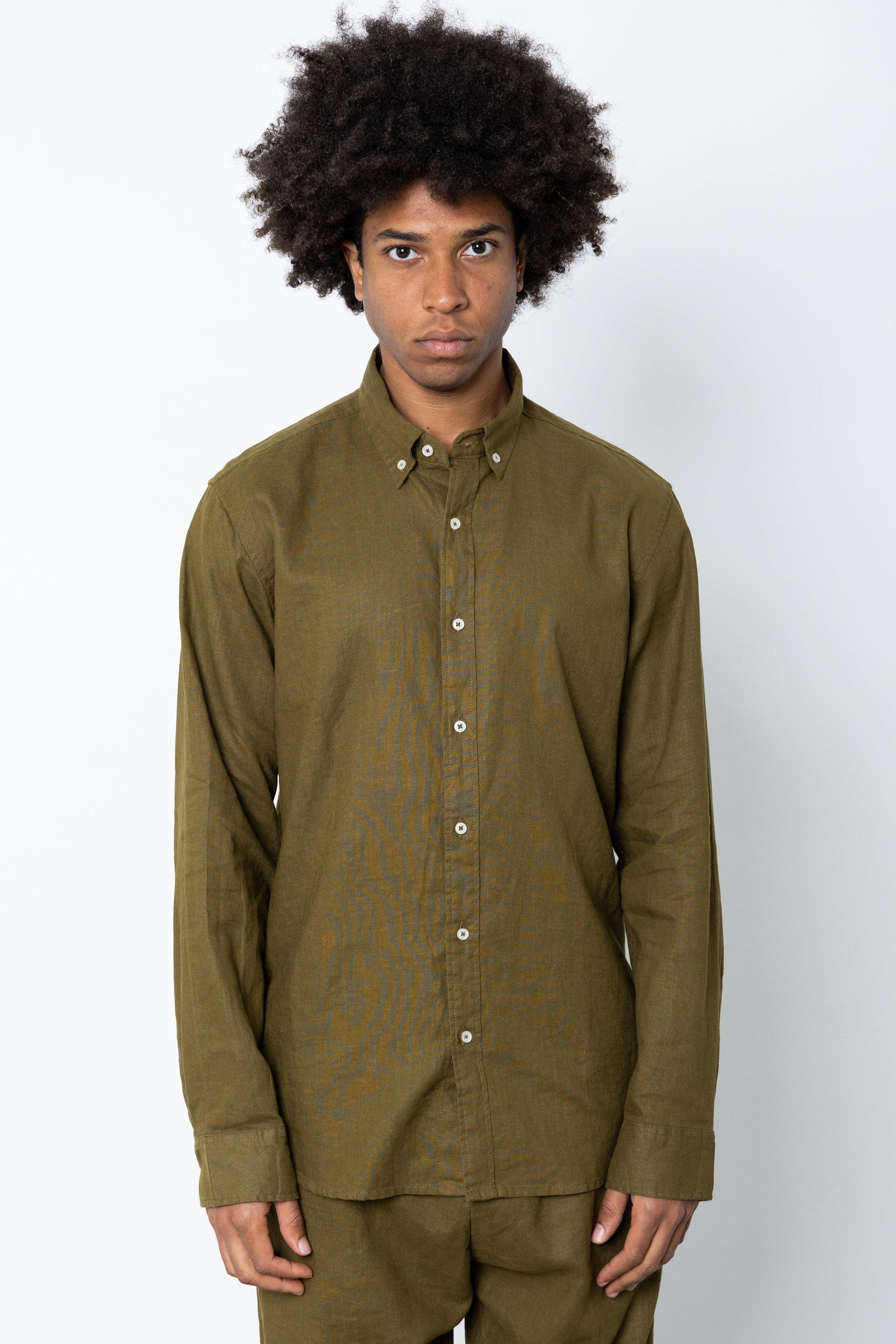 Camicia manica lunga in lino