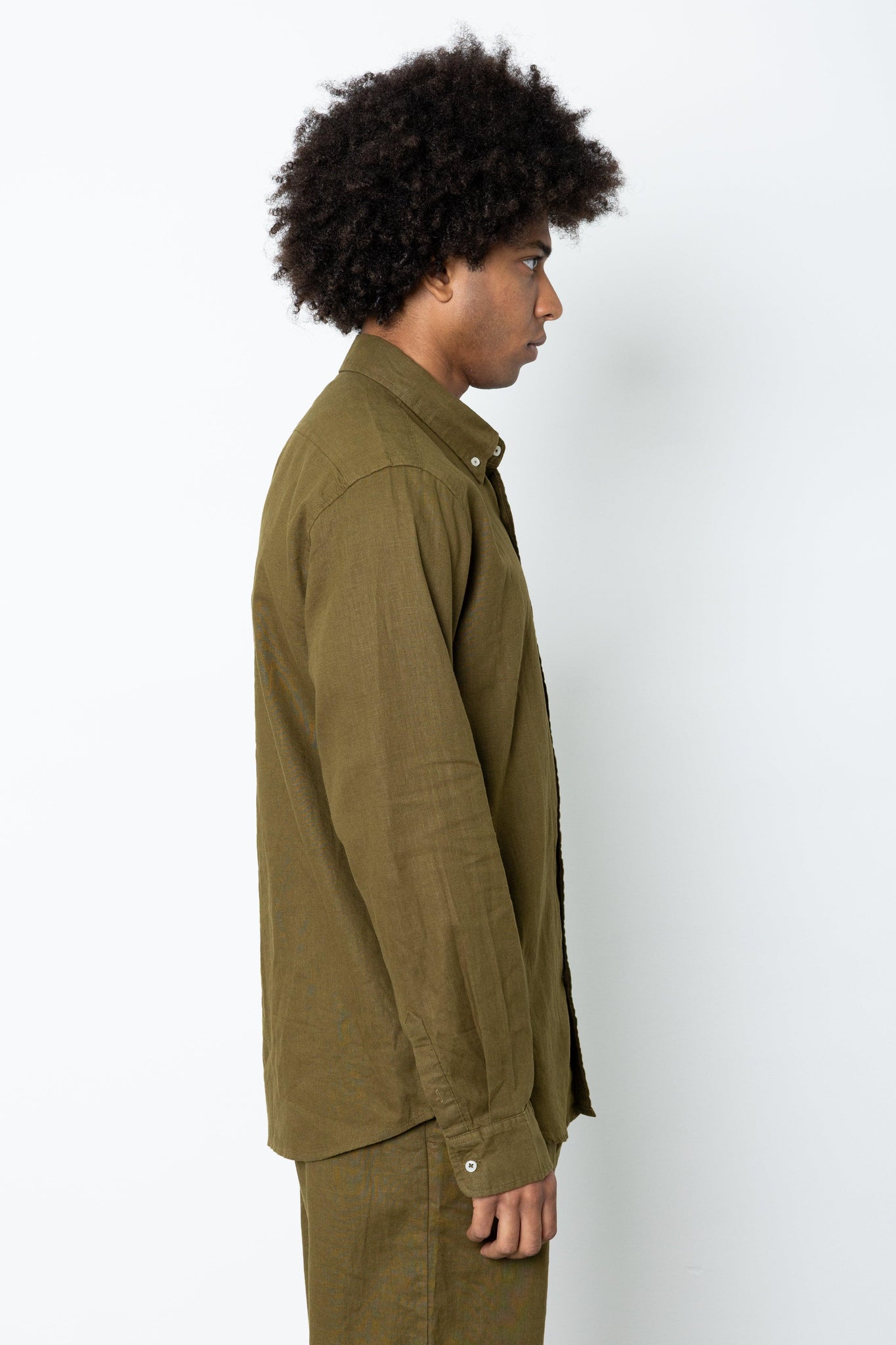 Camicia manica lunga in lino