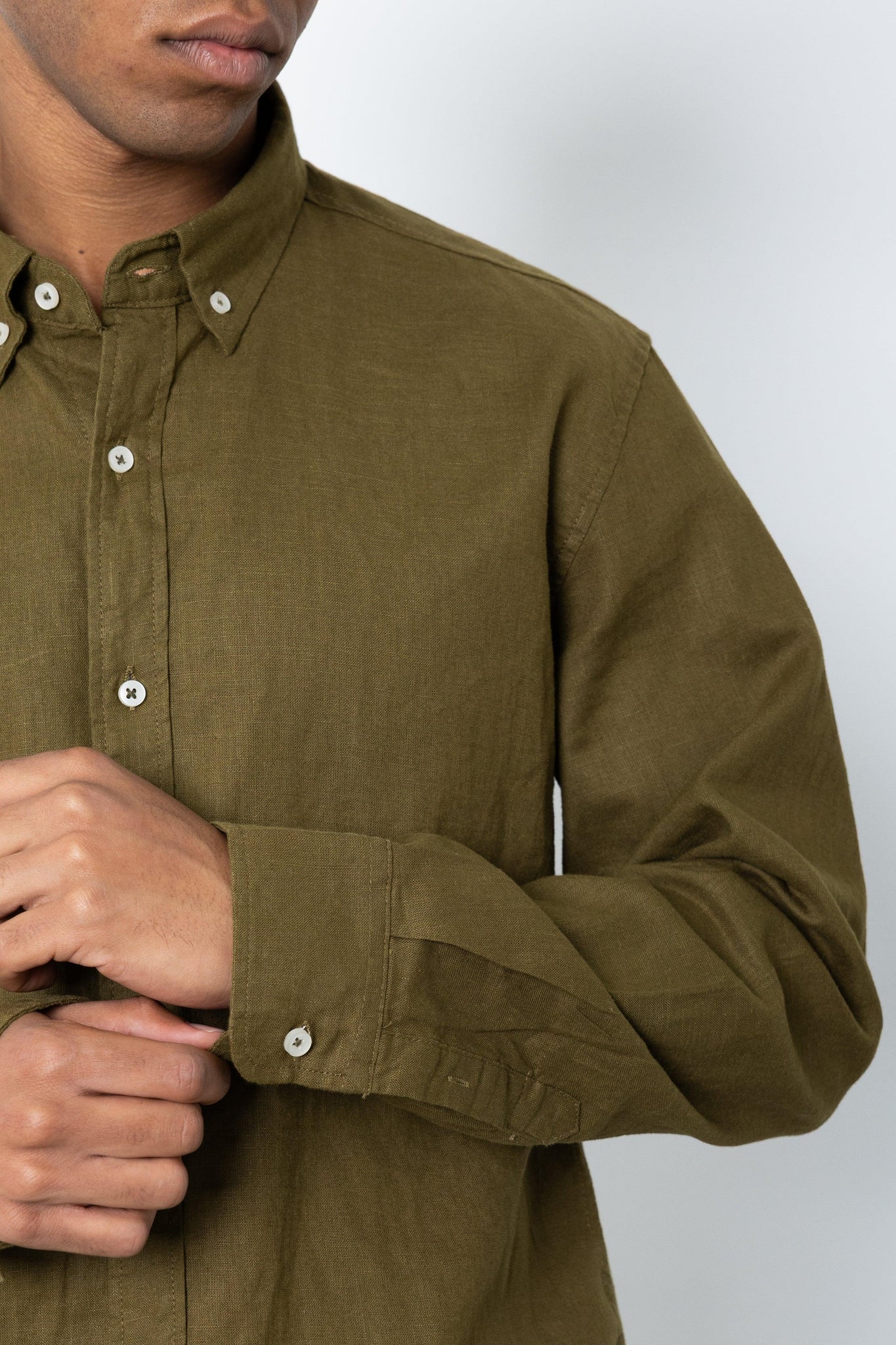 Camicia manica lunga in lino