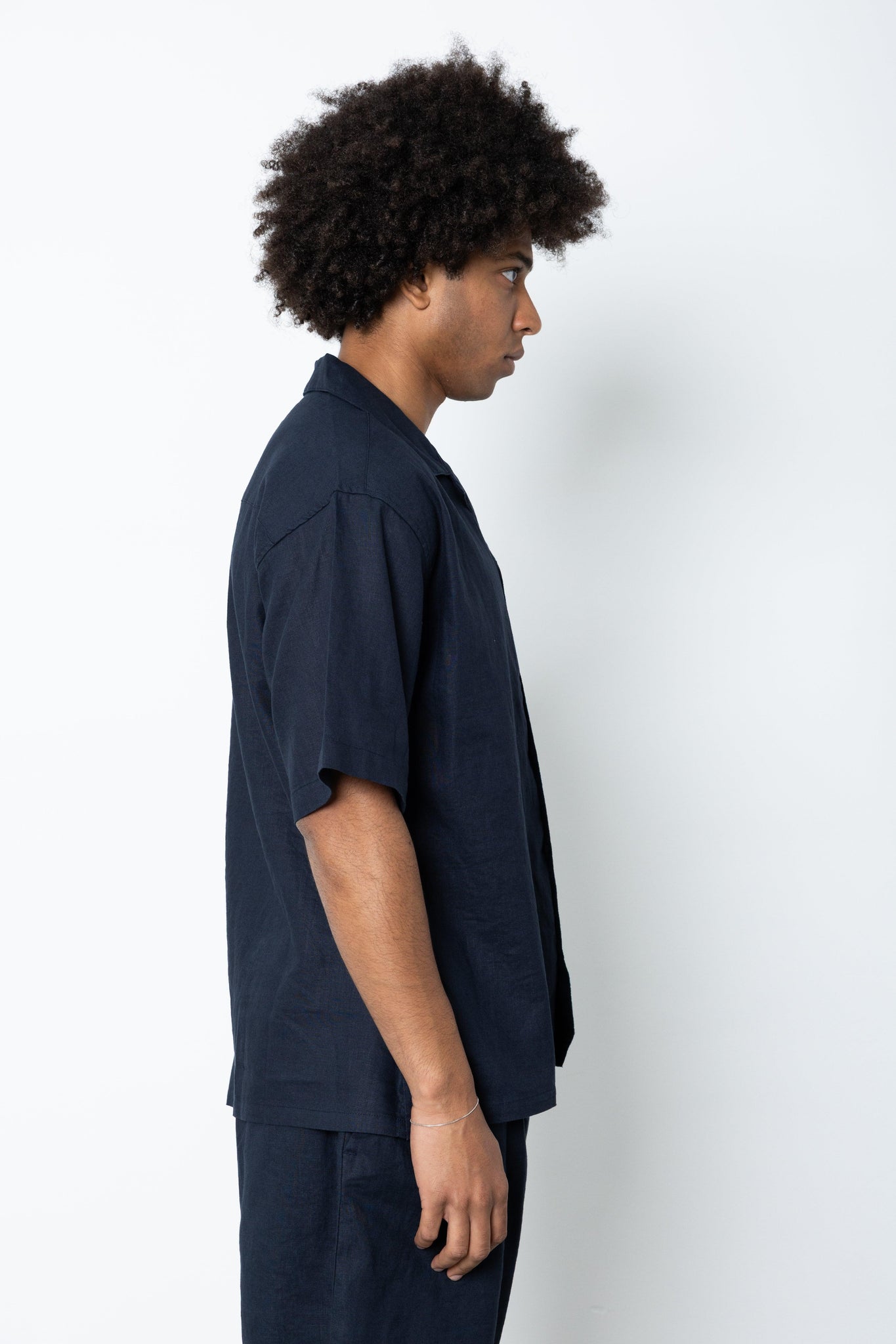 Camicia manica corta in lino