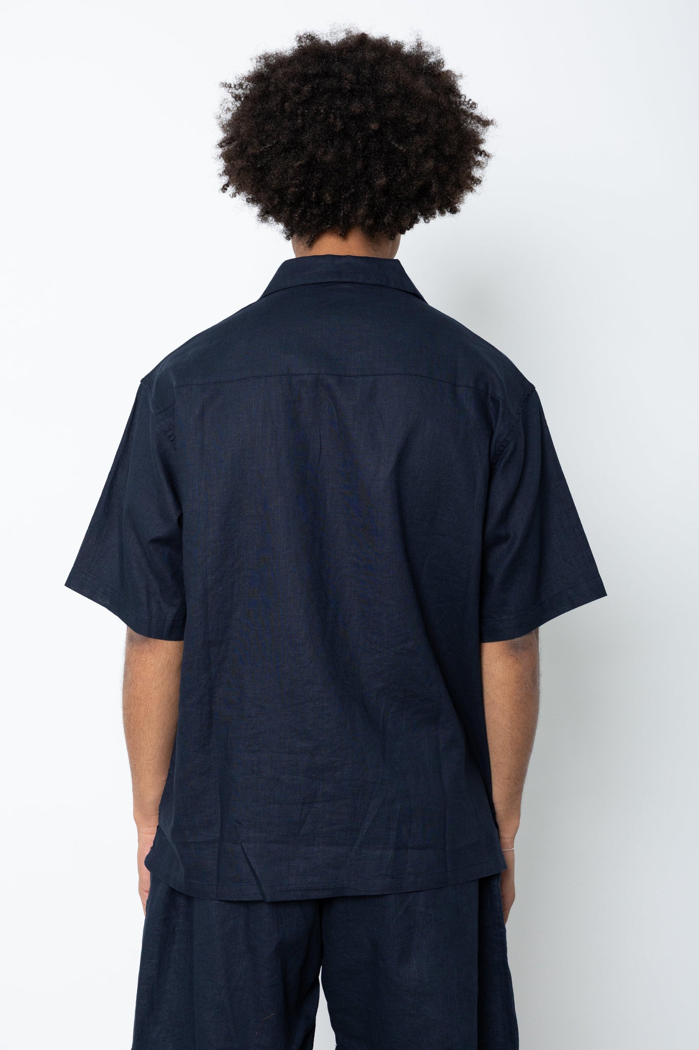 Camicia manica corta in lino