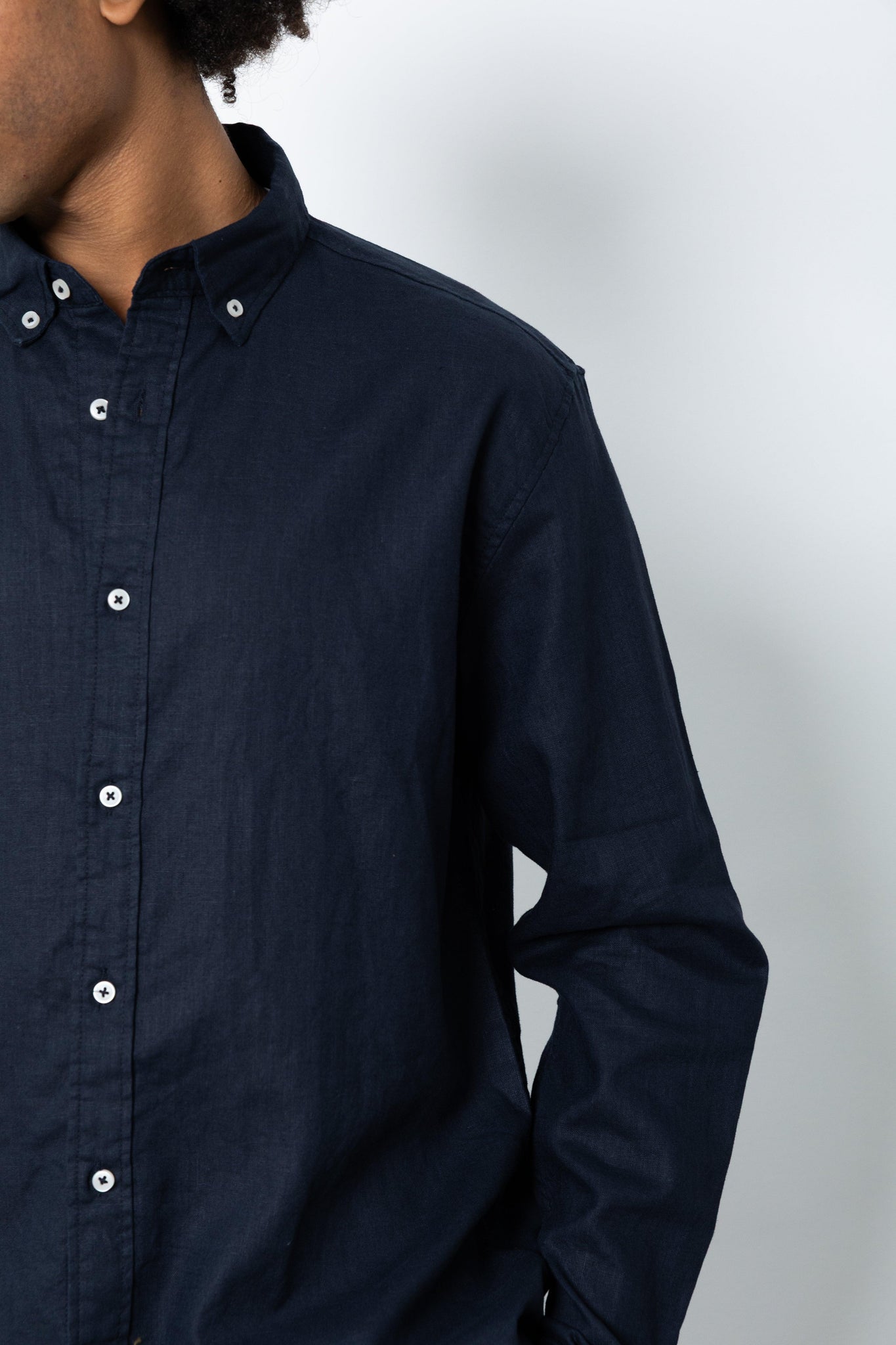 Camicia manica lunga in lino