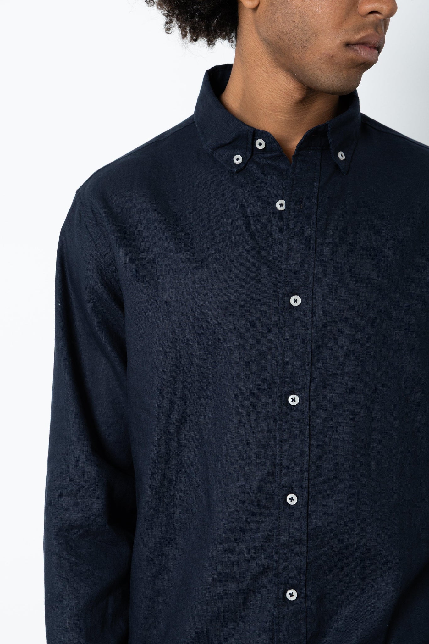 Camicia manica lunga in lino