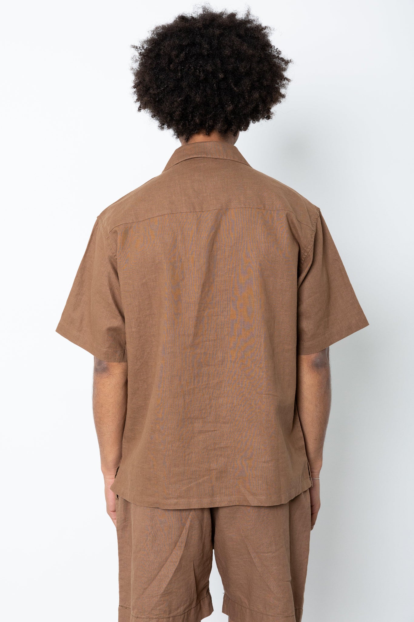 Camicia manica corta in lino