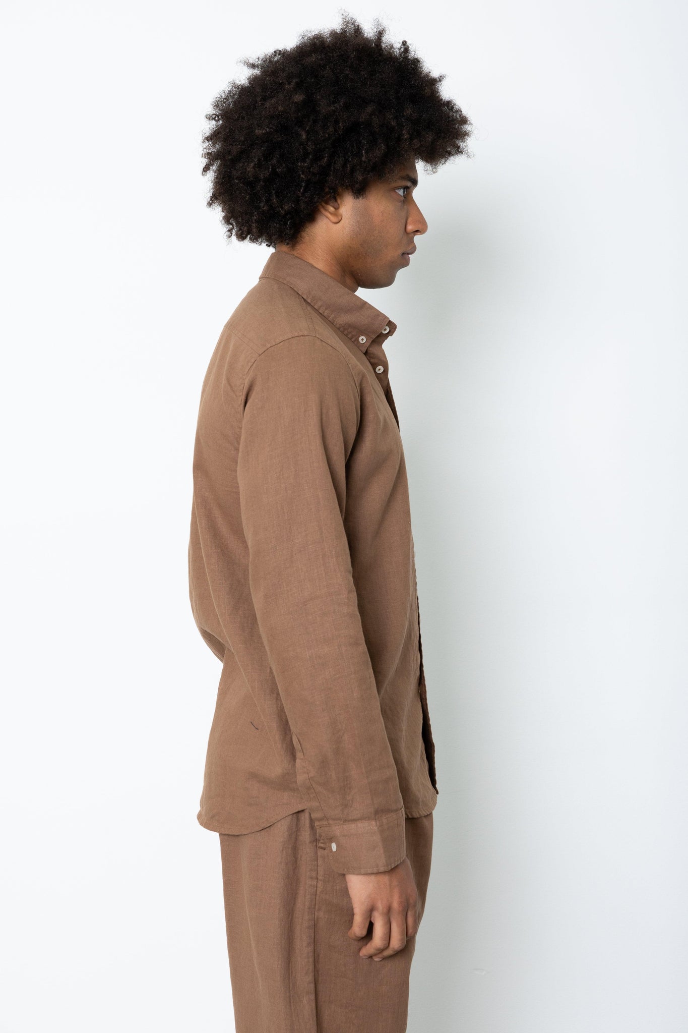 Camicia manica lunga in lino