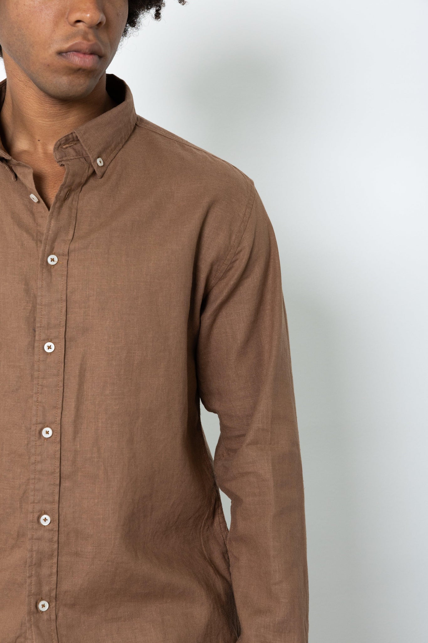 Camicia manica lunga in lino