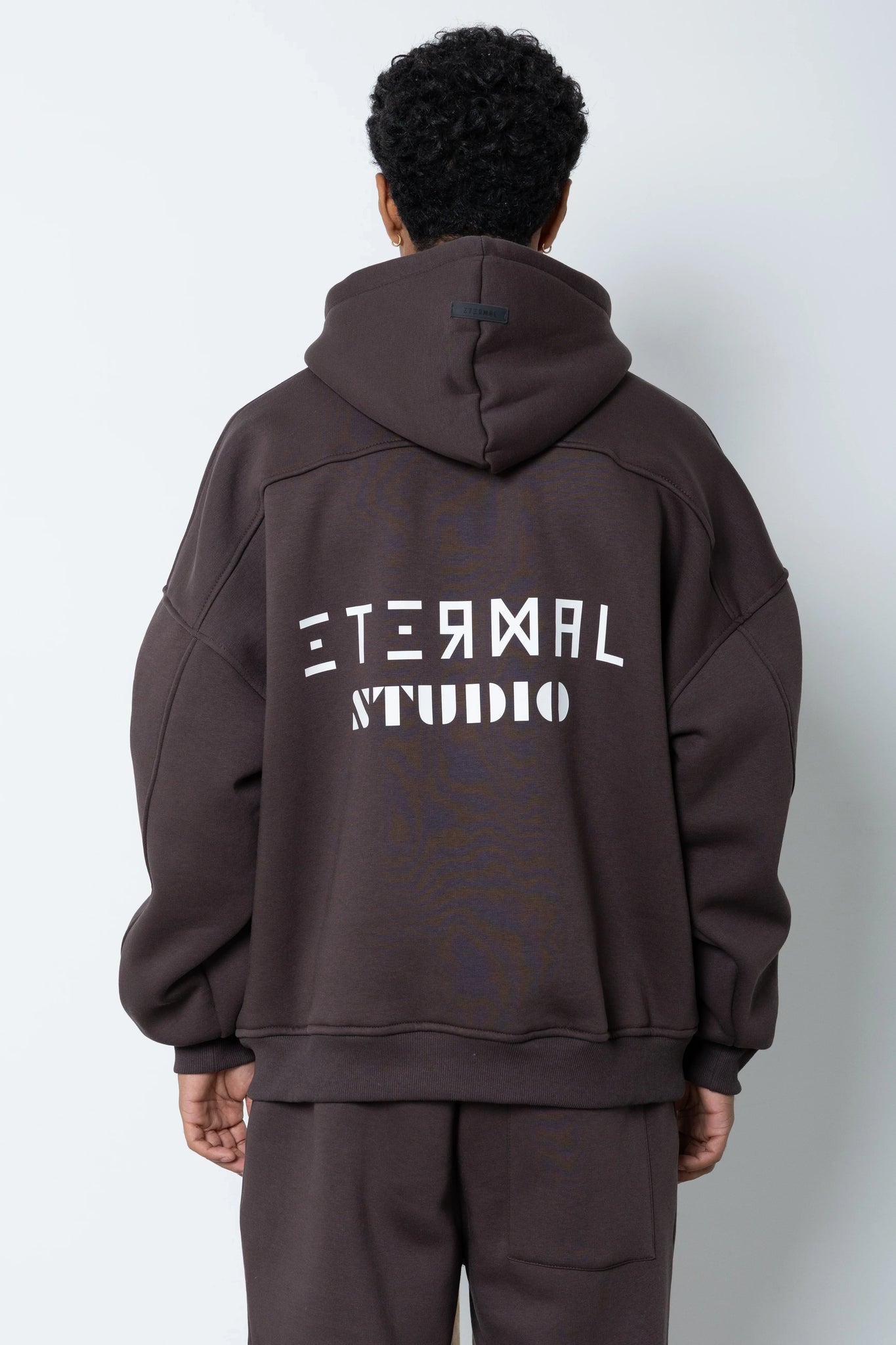 Felpa con cappuccio logo brick Eternal Studio