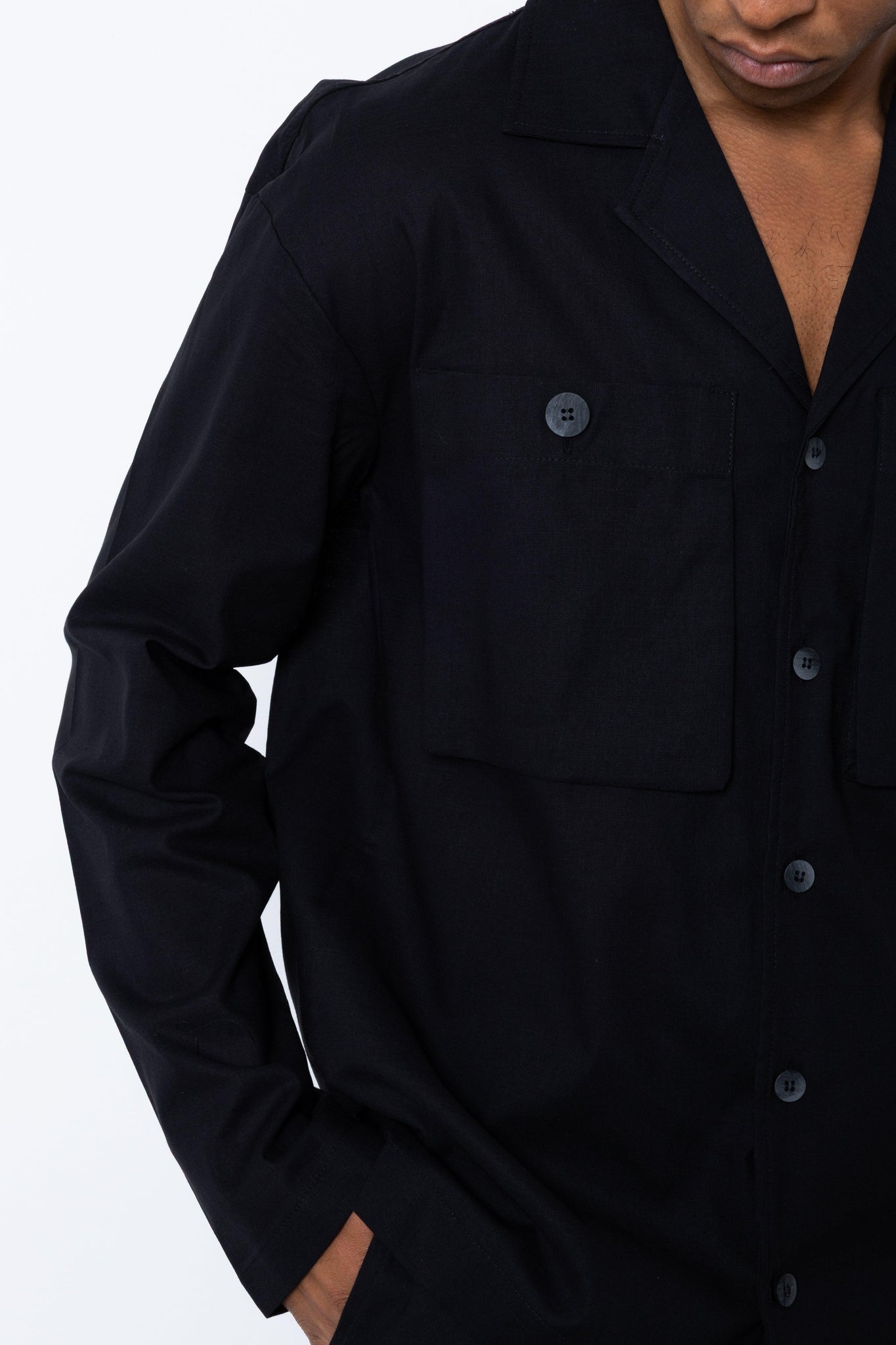 Camicia Cargo in lino Eternal