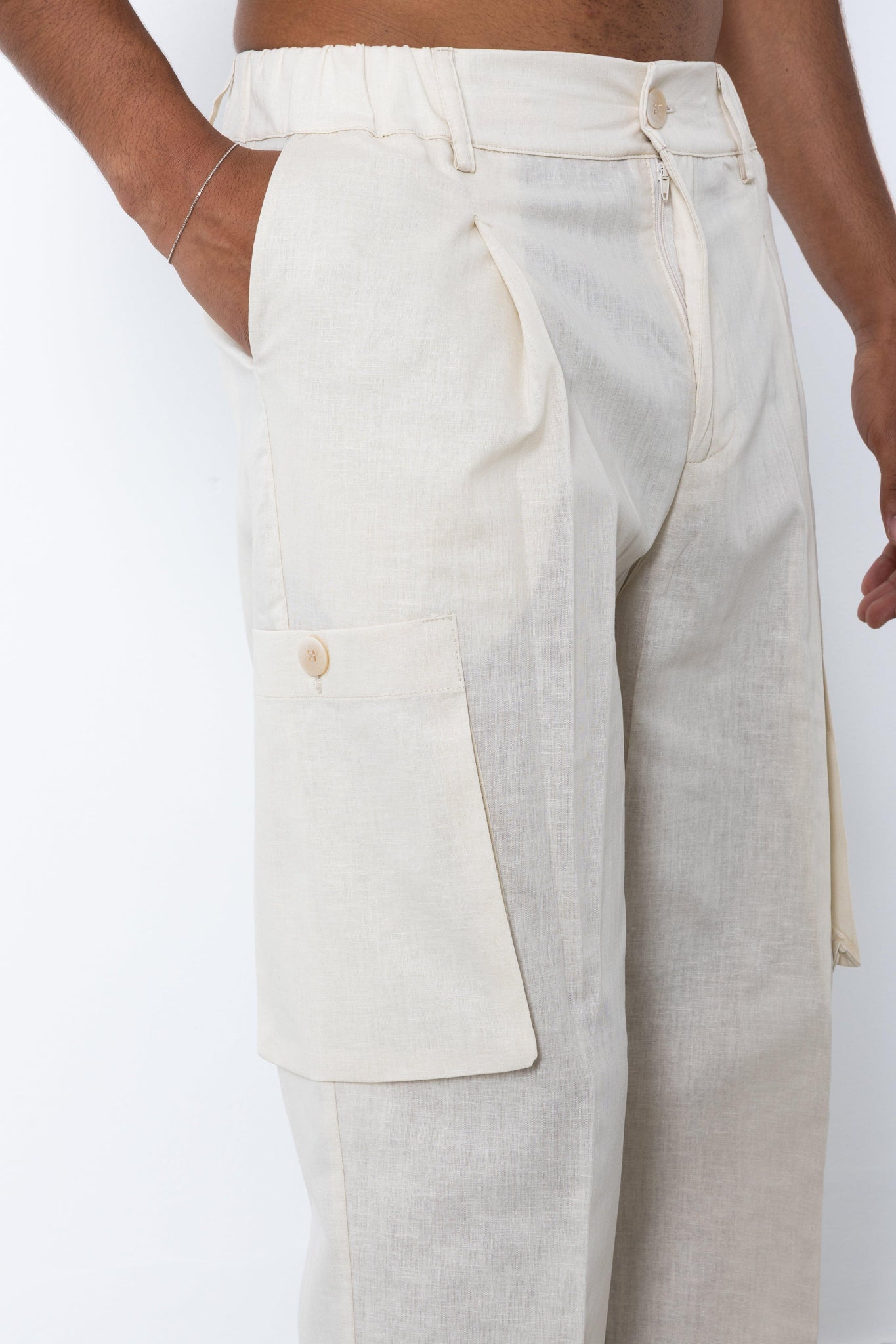 Pantalone Cargo in lino Eternal
