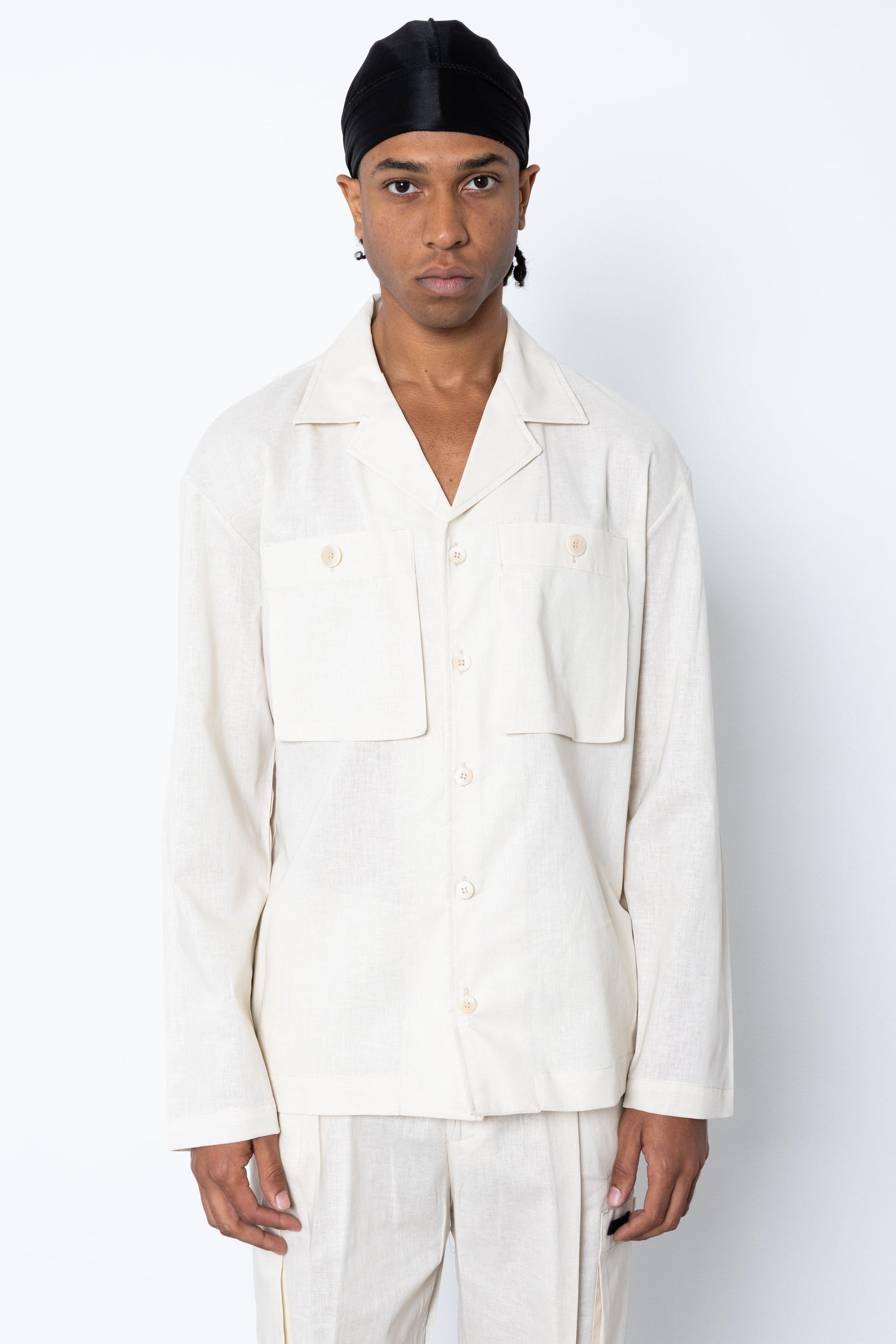 Camicia Cargo in lino Eternal