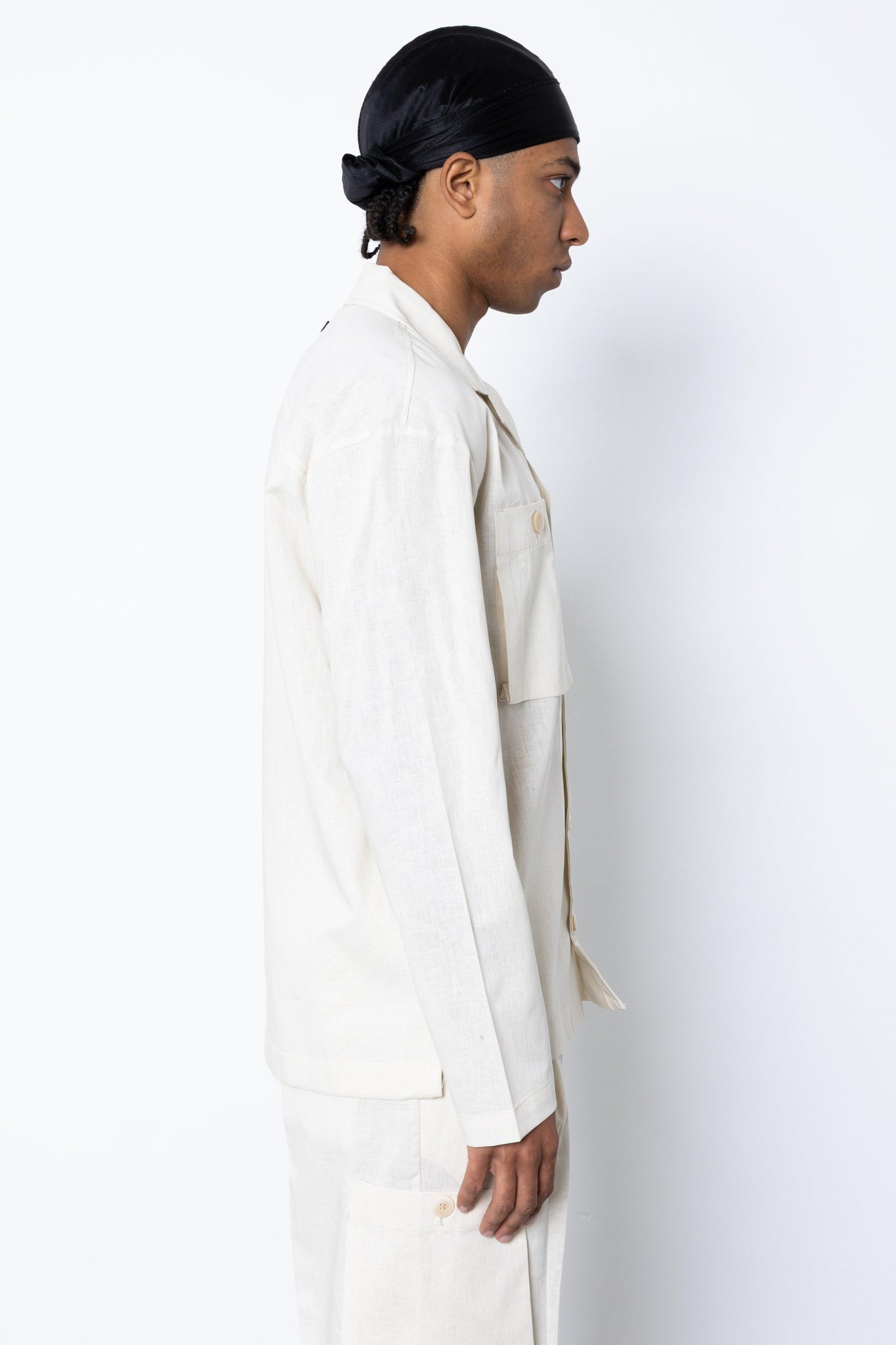 Camicia Cargo in lino Eternal