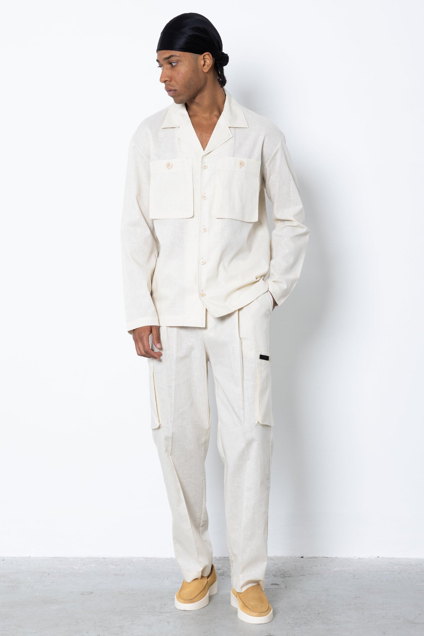 Camicia Cargo in lino Eternal