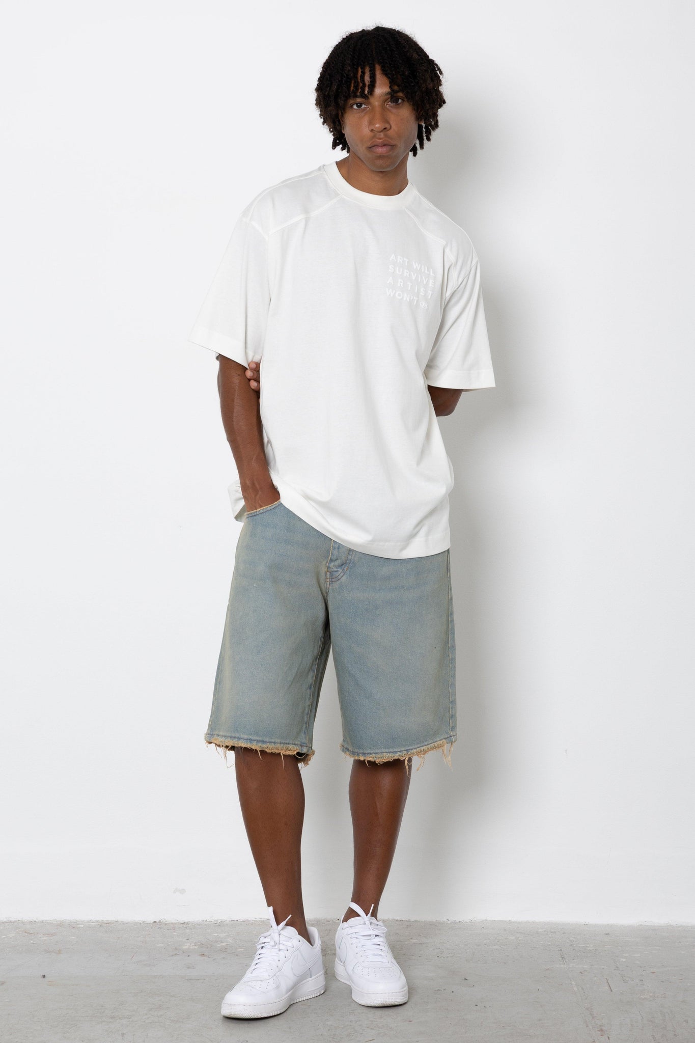 Short jeans blu indigo sand