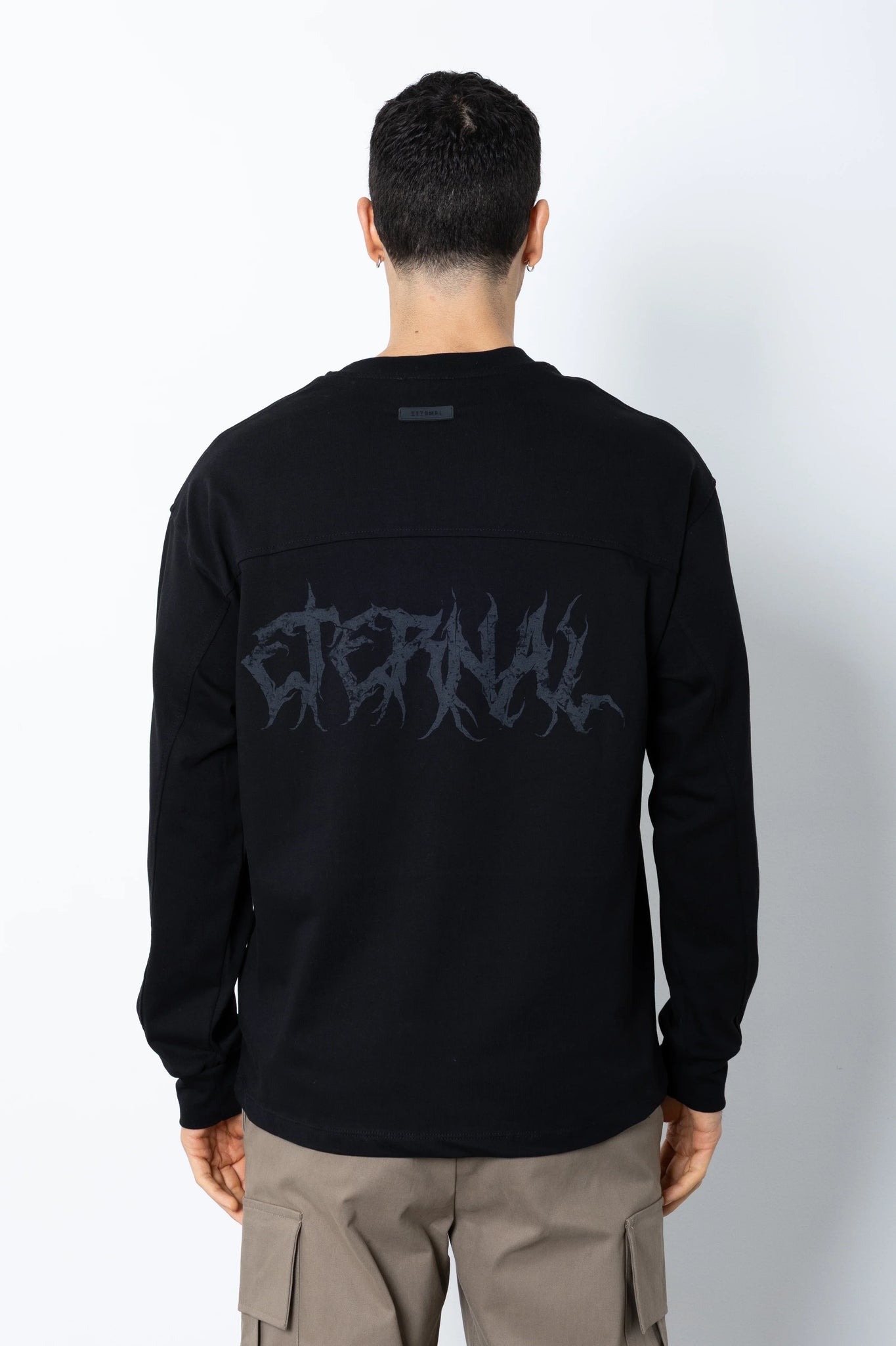 T-shirt in jersey manica lunga con stampa Eternal Studio