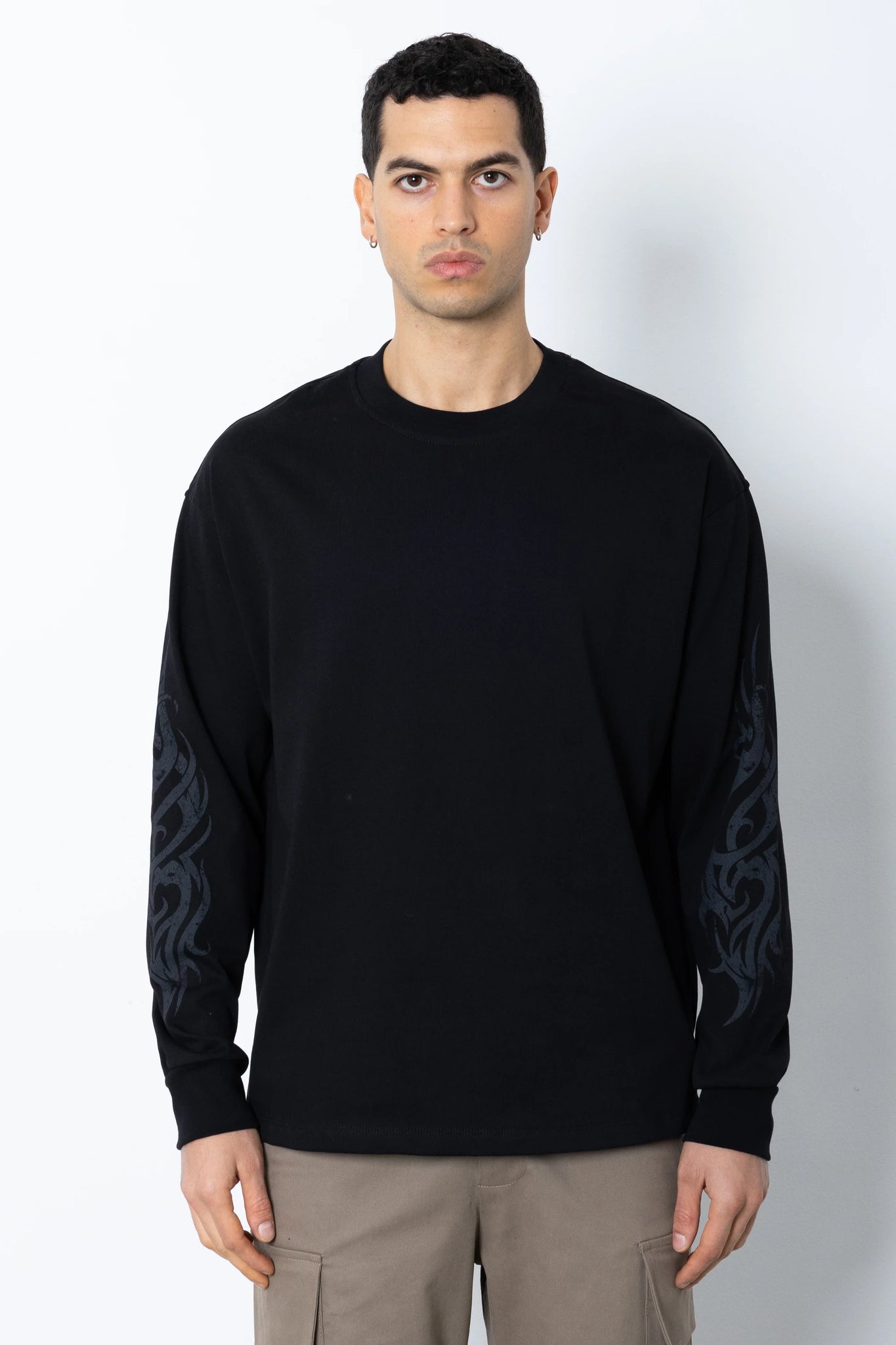 T-shirt in jersey manica lunga con stampa Eternal Studio