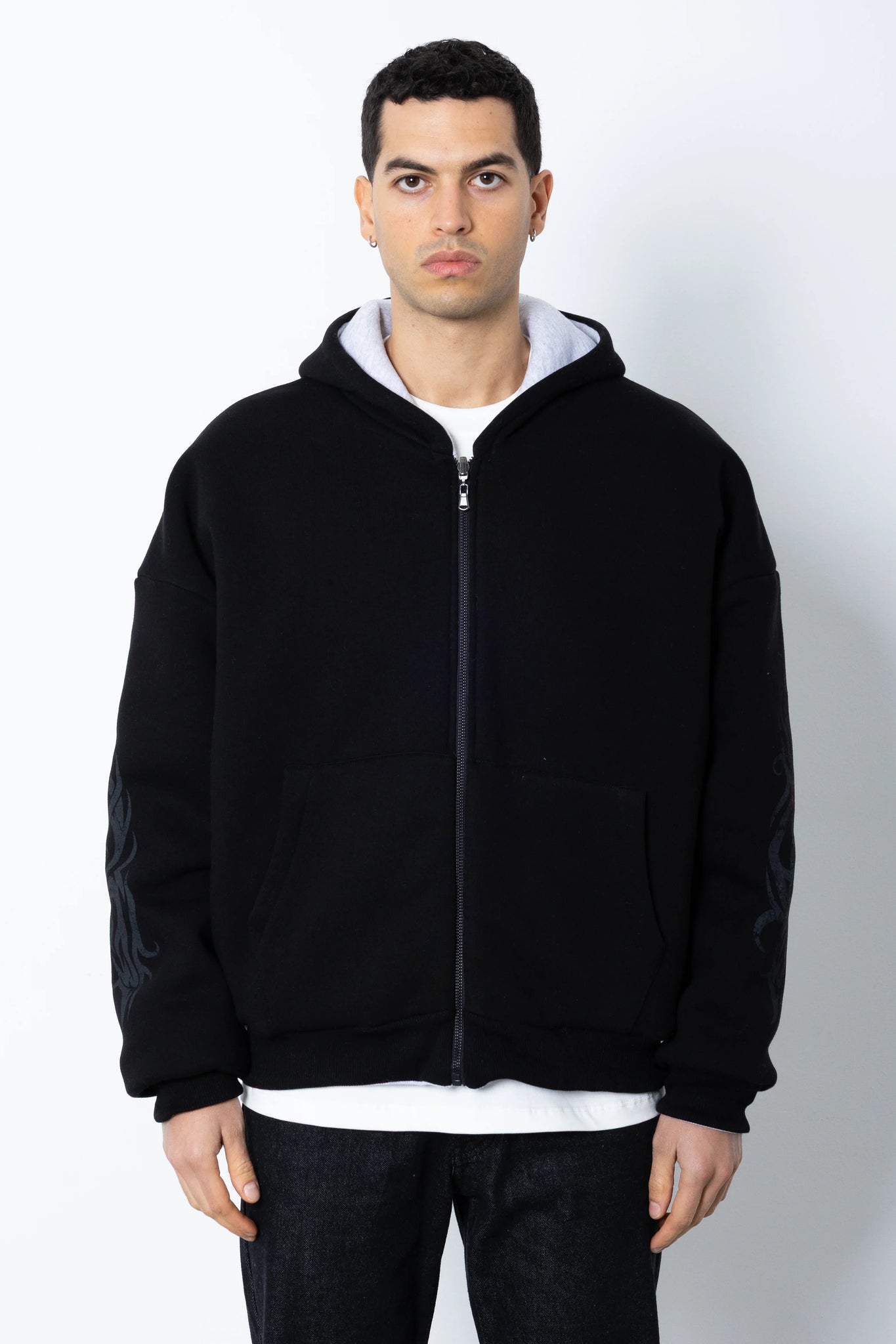 Felpa con cappuccio double face Eternal Studio