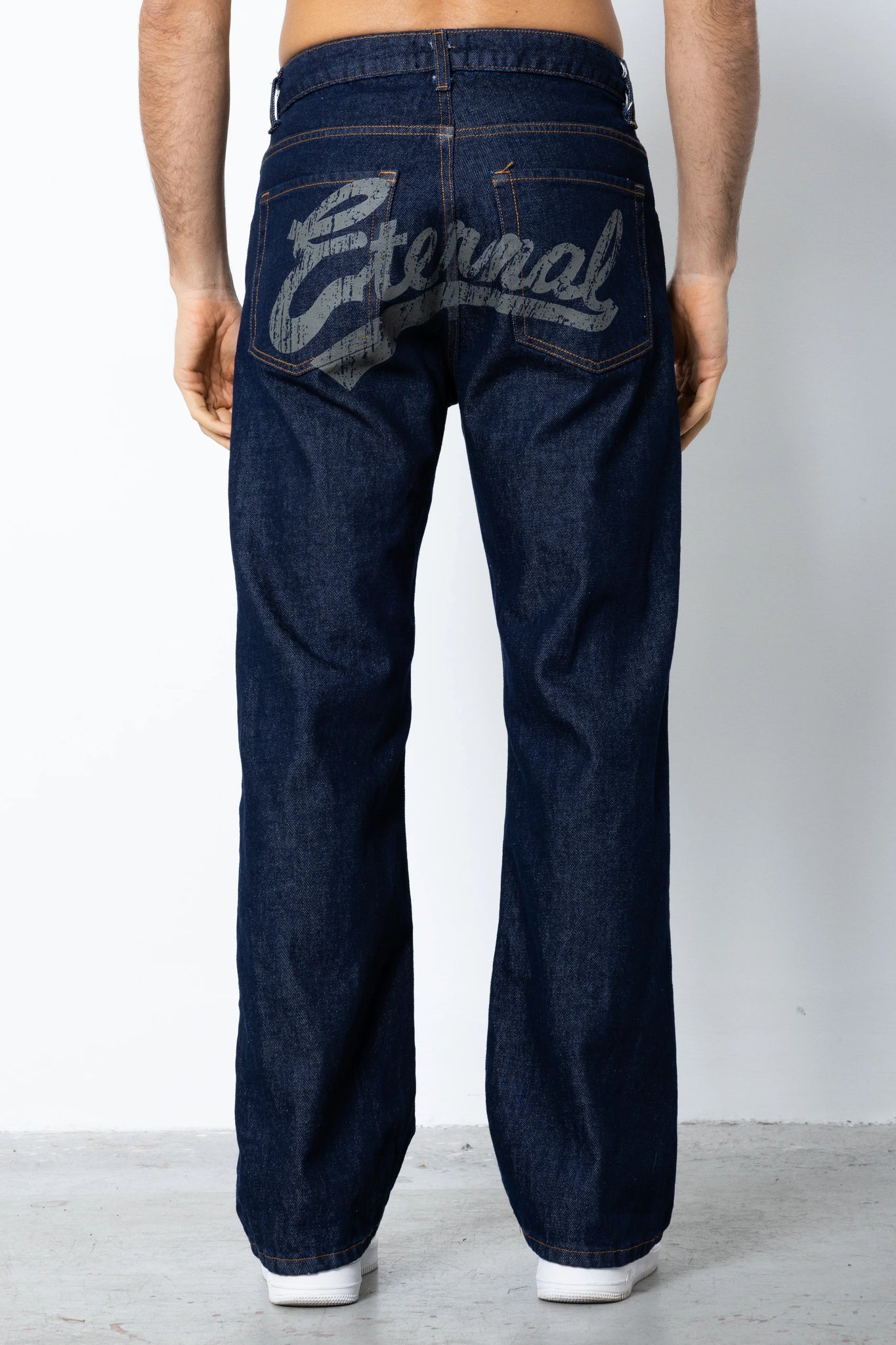 Jeans Eternal studio stampa dietro