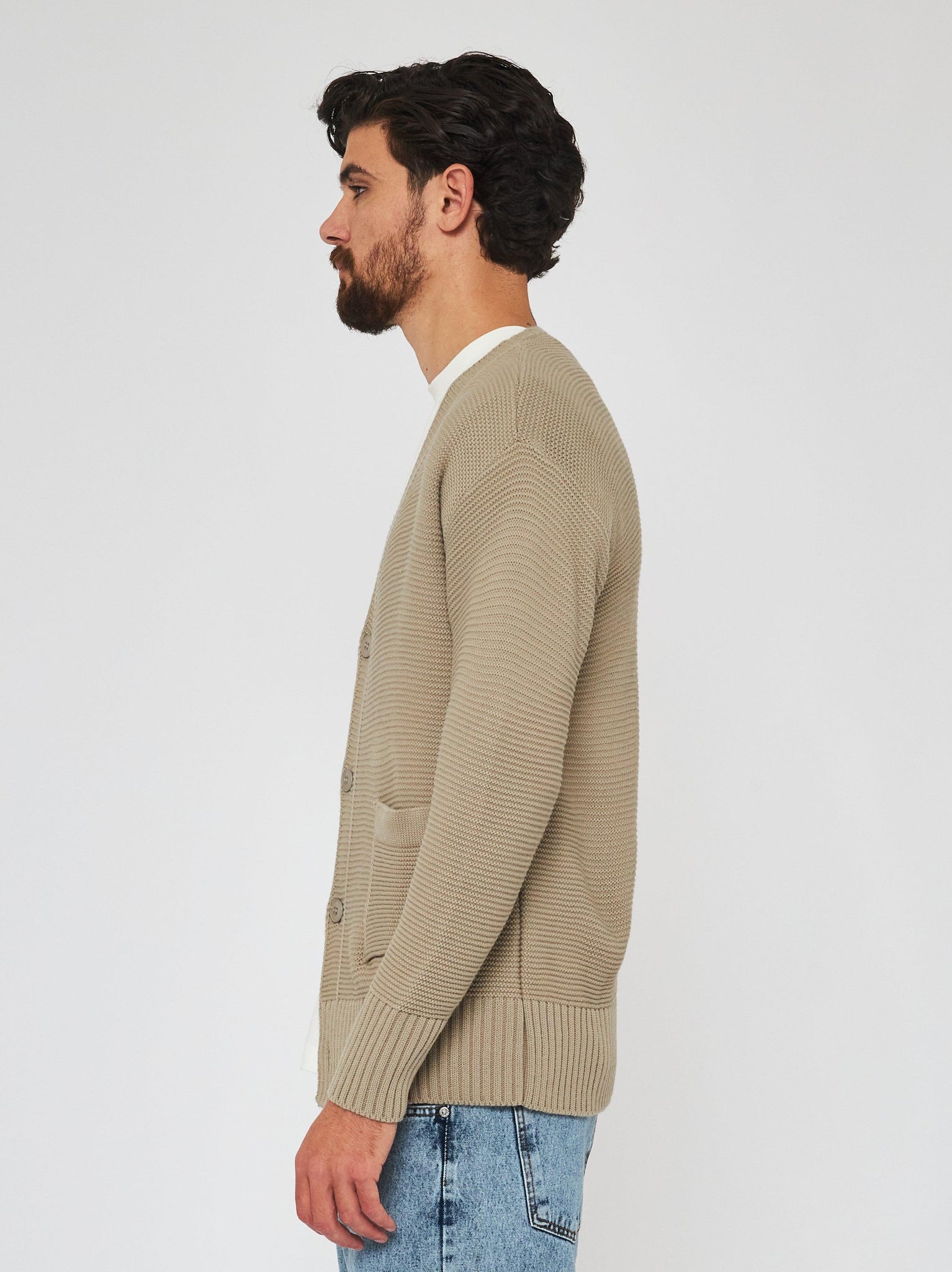 Cardigan in maglia strutturata