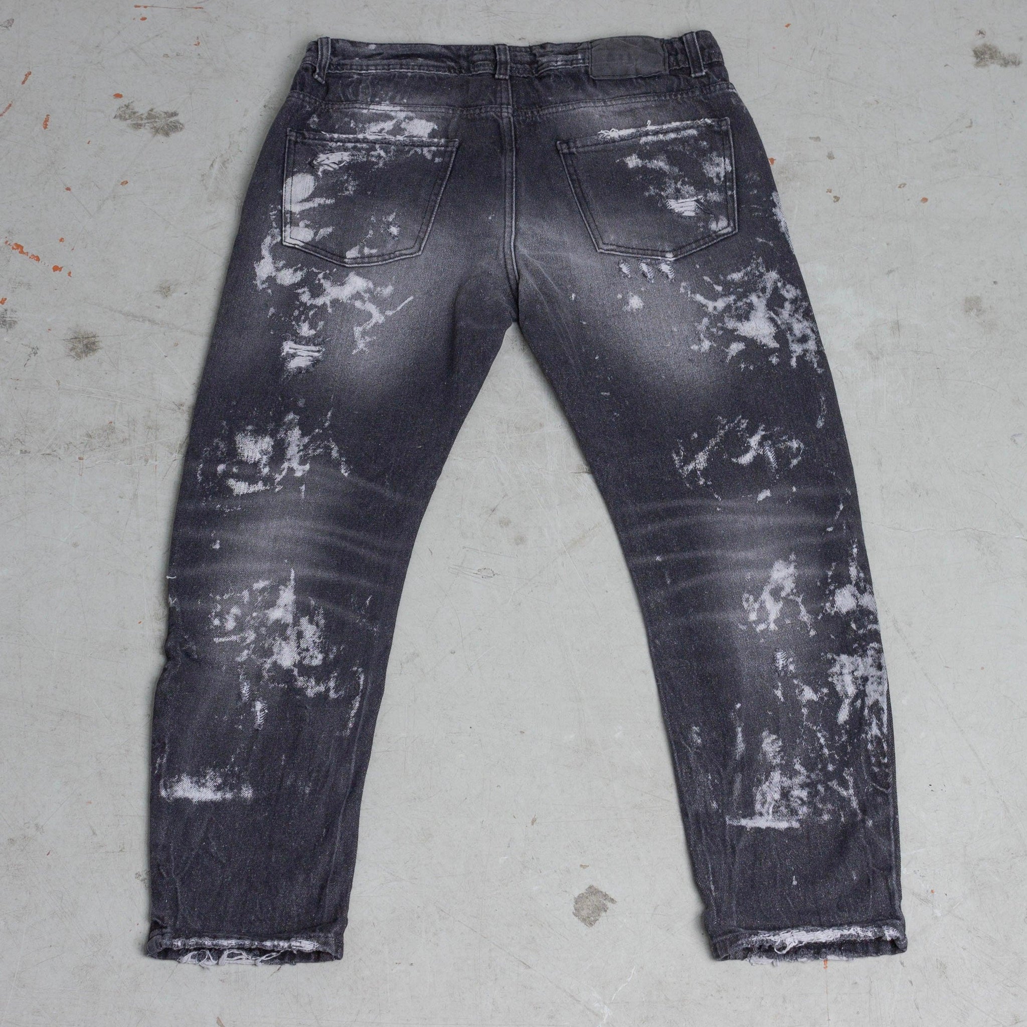 Jeans grey distressed splattered - FRANKIE HO