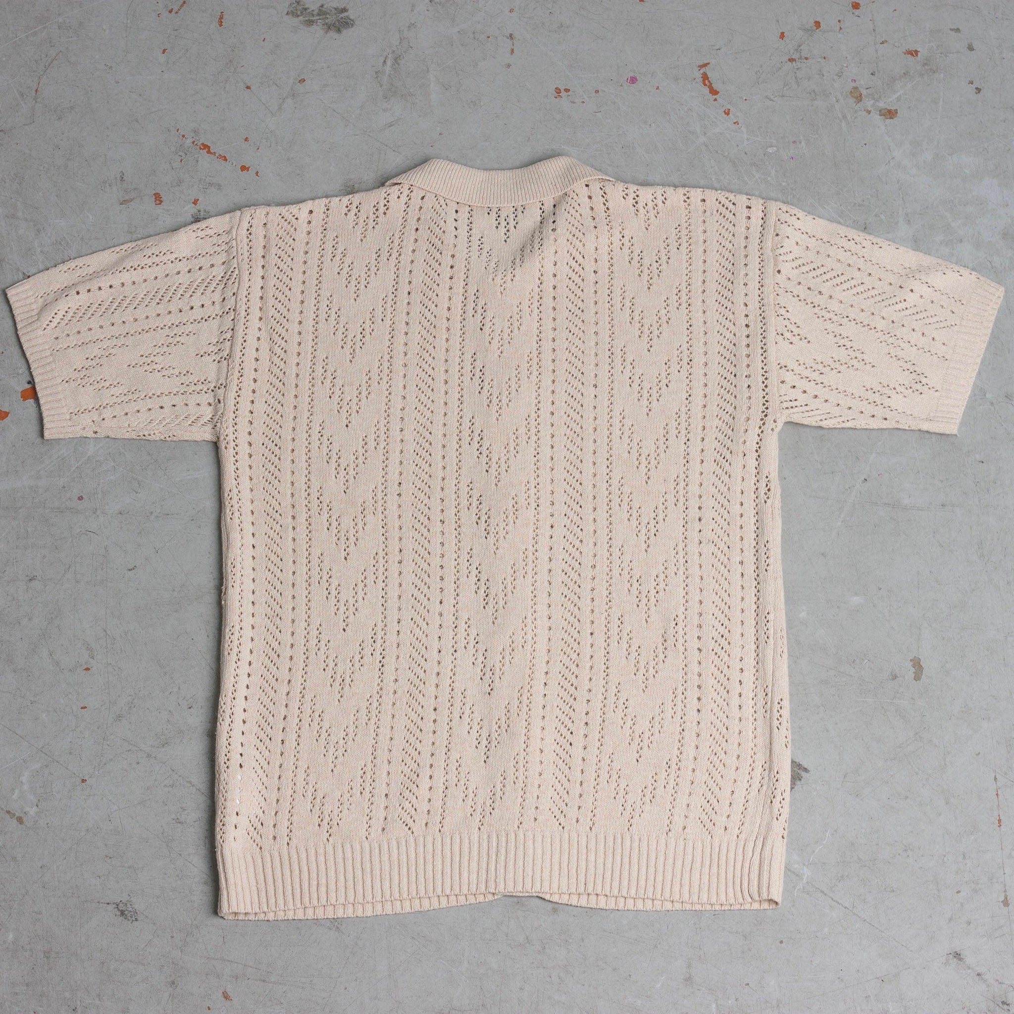 Polo camicia in maglia crochet - FRANKIE HO