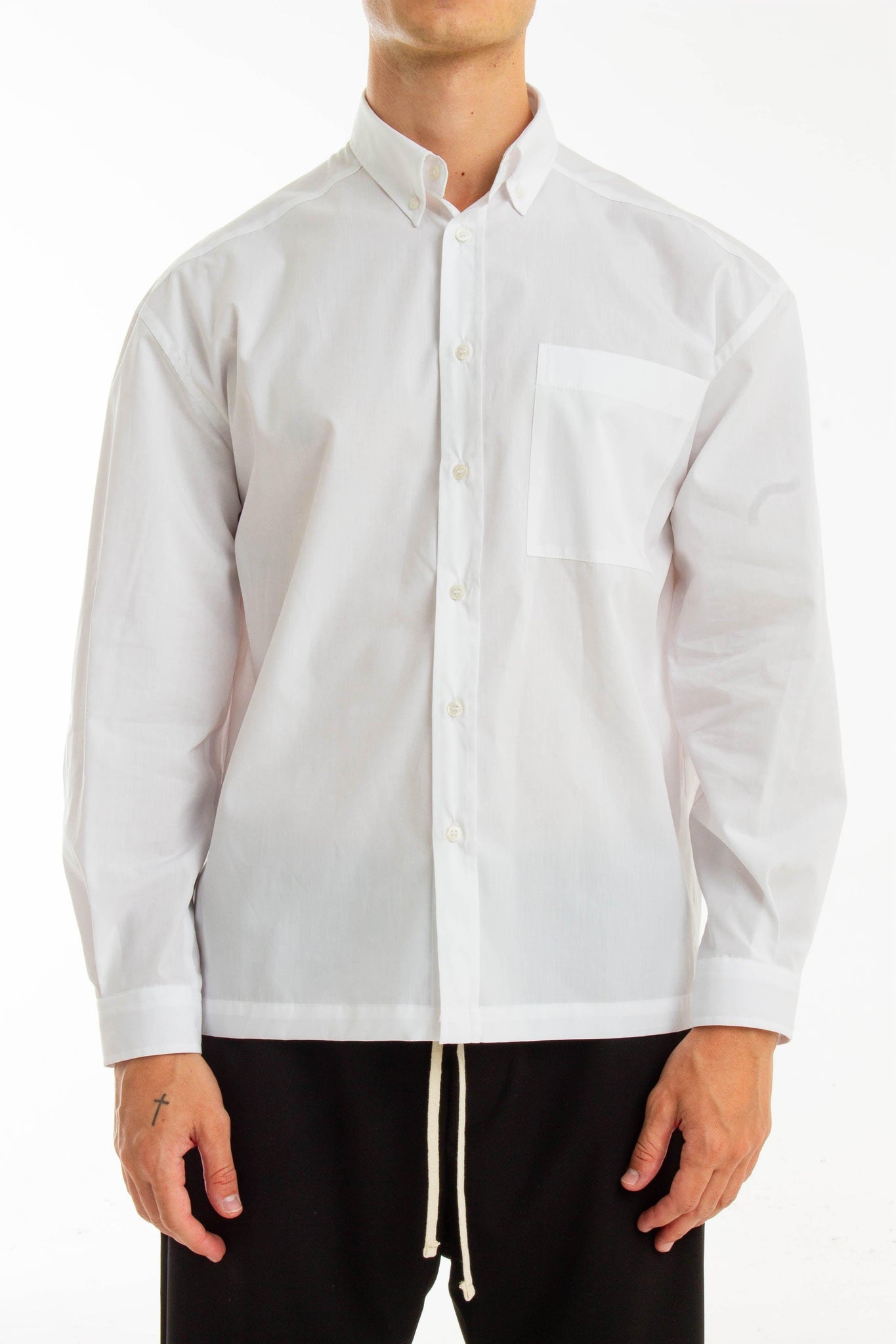 Camicia overshirt cropped