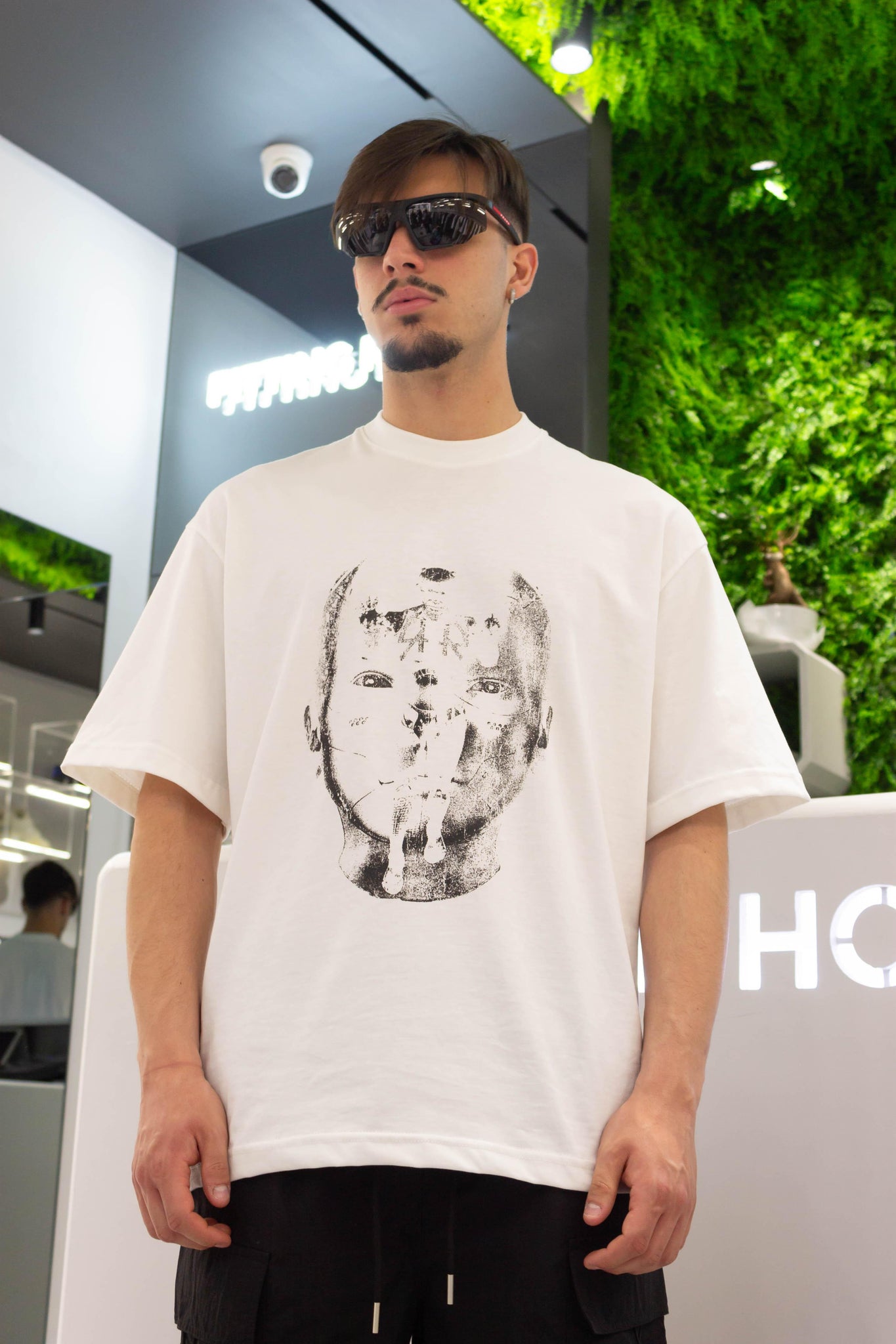 T-shirt face print - FRANKIE HO
