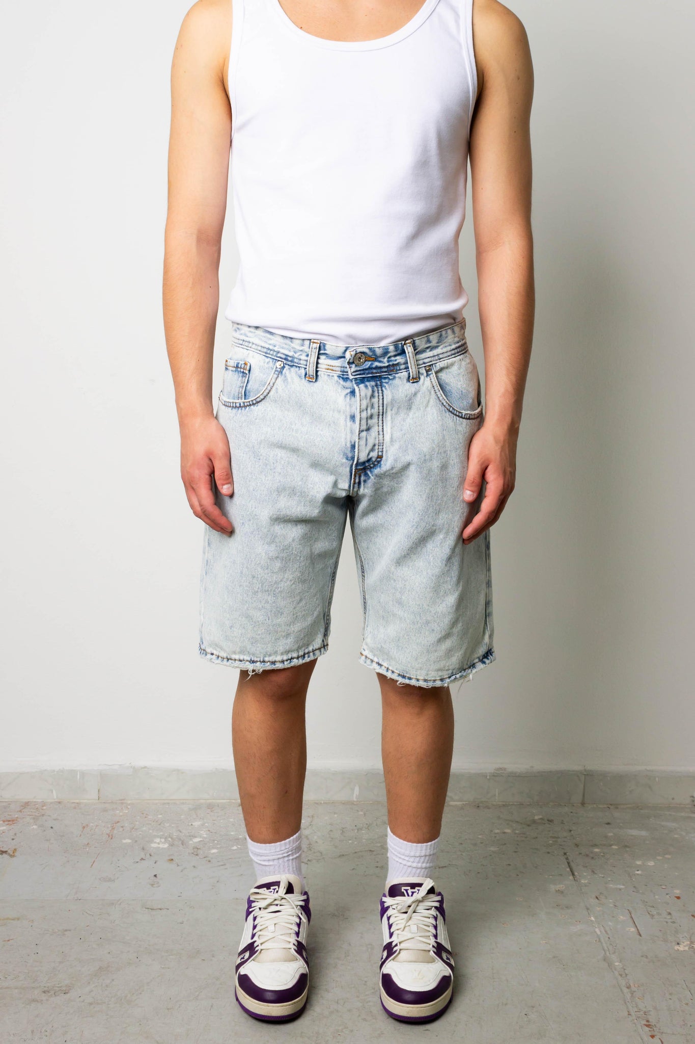 Short jeans denim chiaro - FRANKIE HO