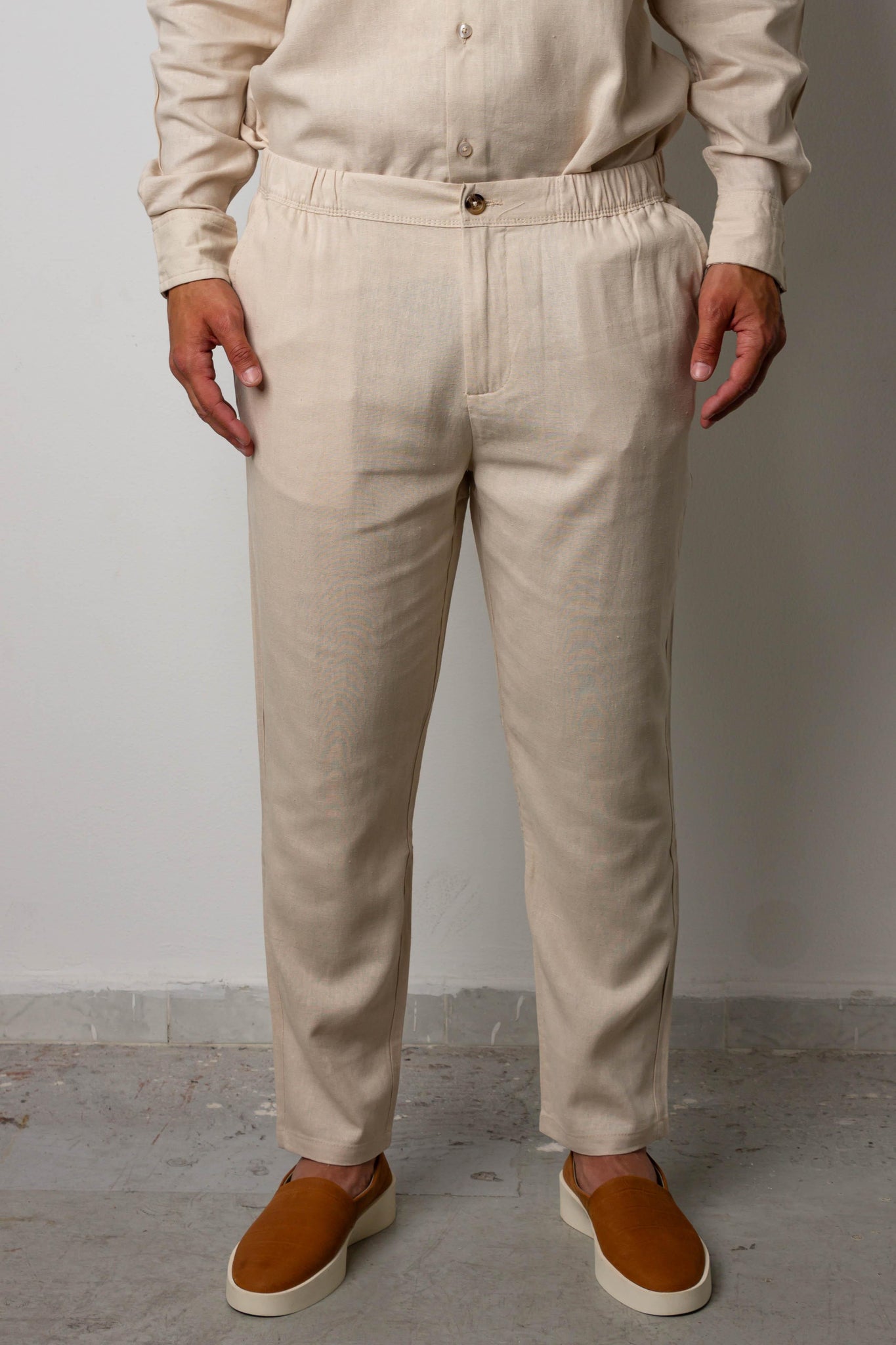 Pantalone in lino - FRANKIE HO