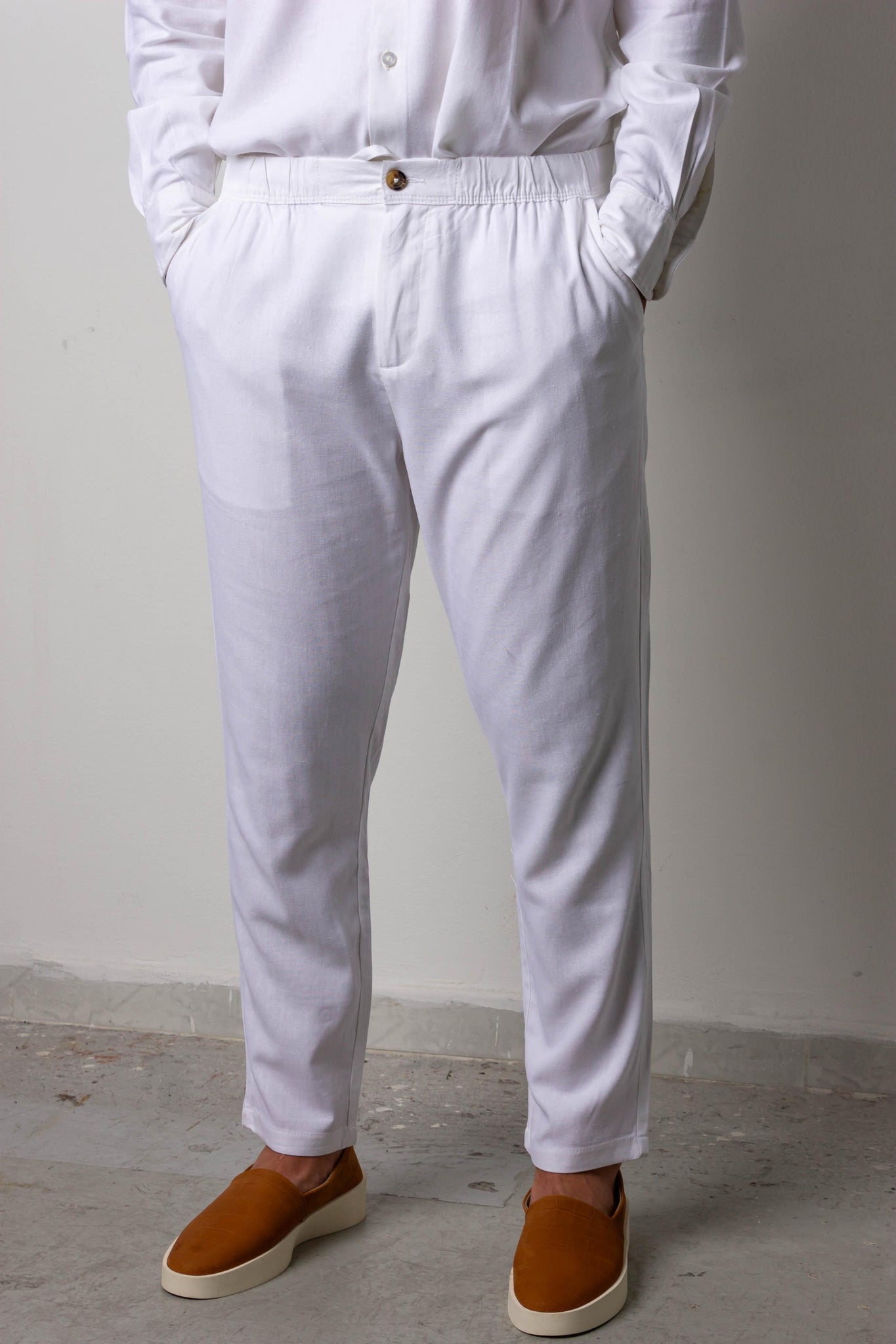 Pantalone in lino - FRANKIE HO